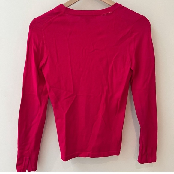 BANANA REPUBLIC HOT PINK FOREVER CARDIGAN size S - Picture 2 of 5